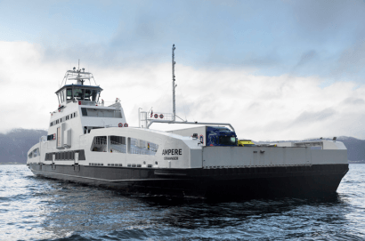 Empieza a navegar en Noruega el primer ferry eléctrico del mundo