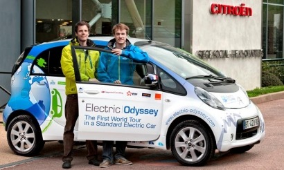 El Citroën C-Zero concluye su vuelta al mundo en coche eléctrico