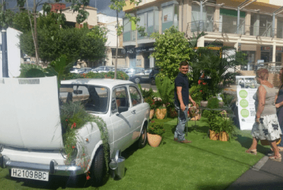 La Comunidad Verde convierte 70 plazas de aparcamiento en otros tantos jardines