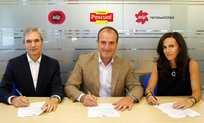 EDP y Calidad Pascual cierran el primer acuerdo de compraventa de electricidad PPA firmado en España