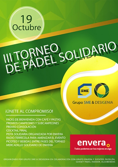 SME & Desigenia celebran su III Torneo de Pádel Solidario