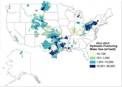 El fracking consume más agua de lo previsto