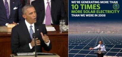 Obama infla el pecho por el crecimiento de las renovables
