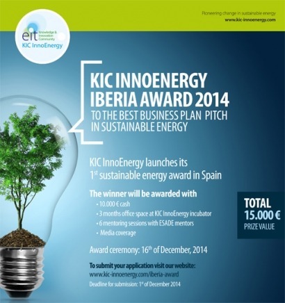 Los KIC InnoEnergy Awards se entregan el 16 de diciembre