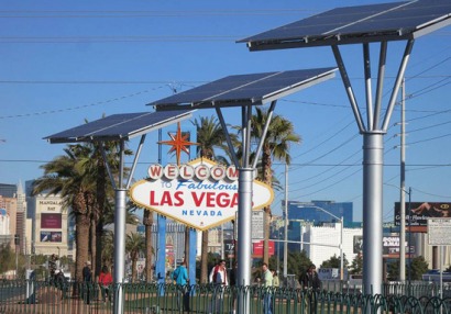 Las Vegas, enchufada a la electricidad verde
