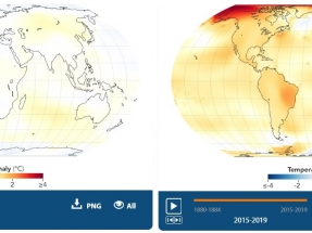 NASA: Una animación muestra cómo se ha ido calentando el mundo desde 1880