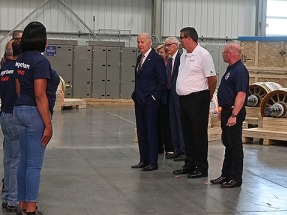 Biden visita la planta de Ingeteam en Wisconsin