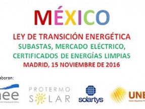 Jornada sobre México, el gigante de las energías renovables