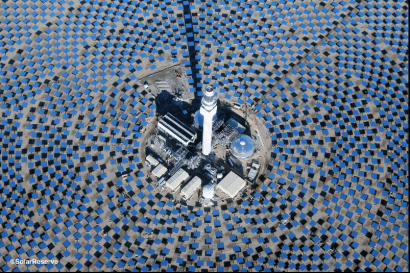 Una termosolar de 2 GW con almacenamiento puede producir la electricidad más barata del mundo