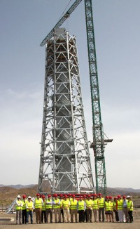 Una nueva torre solar para la investigación en Tabernas